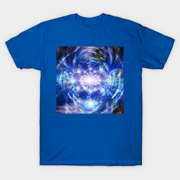 Universes inside glass spheres T-Shirt by rolffimages